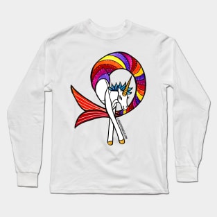 Rainbow Mermaid Unicorn — Mermay Unicorn Illustration series Long Sleeve T-Shirt